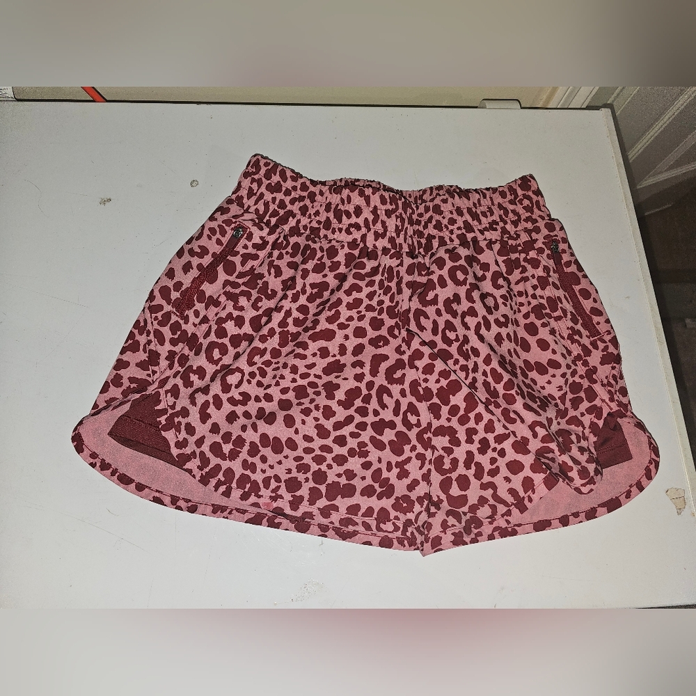 Avia Pink Animal Print Women's Athletic Shorts
